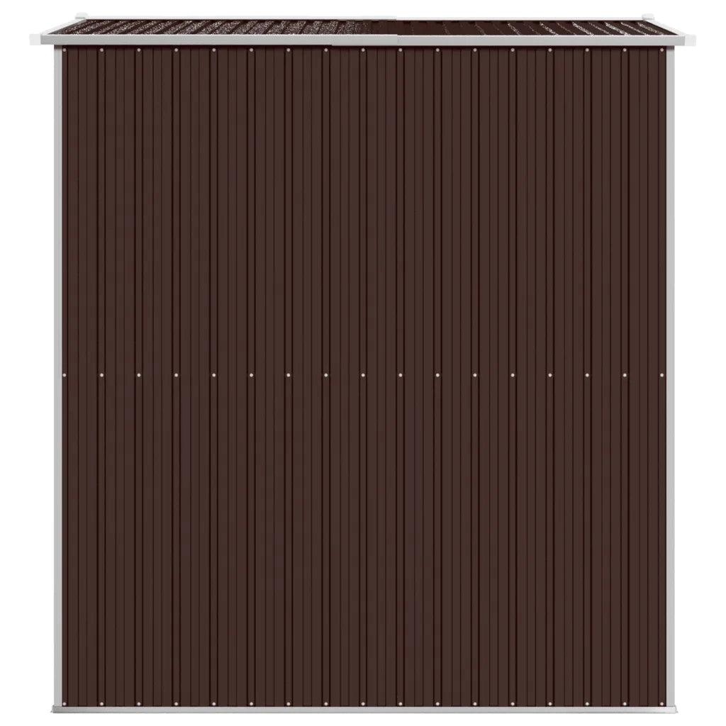 Capanno da Giardino Marrone Scuro 192x191x223cm Acciaio Zincato 3147460
