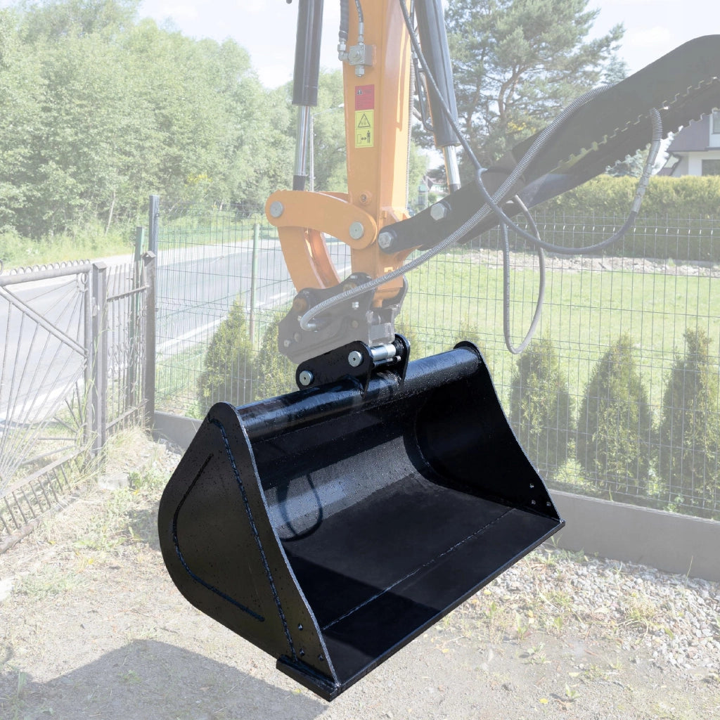 Benna da Scarpata 120 cm per Escavatori Fino a 4 Tonnellate – Costruzione in Acciaio, Verniciatura a Polvere