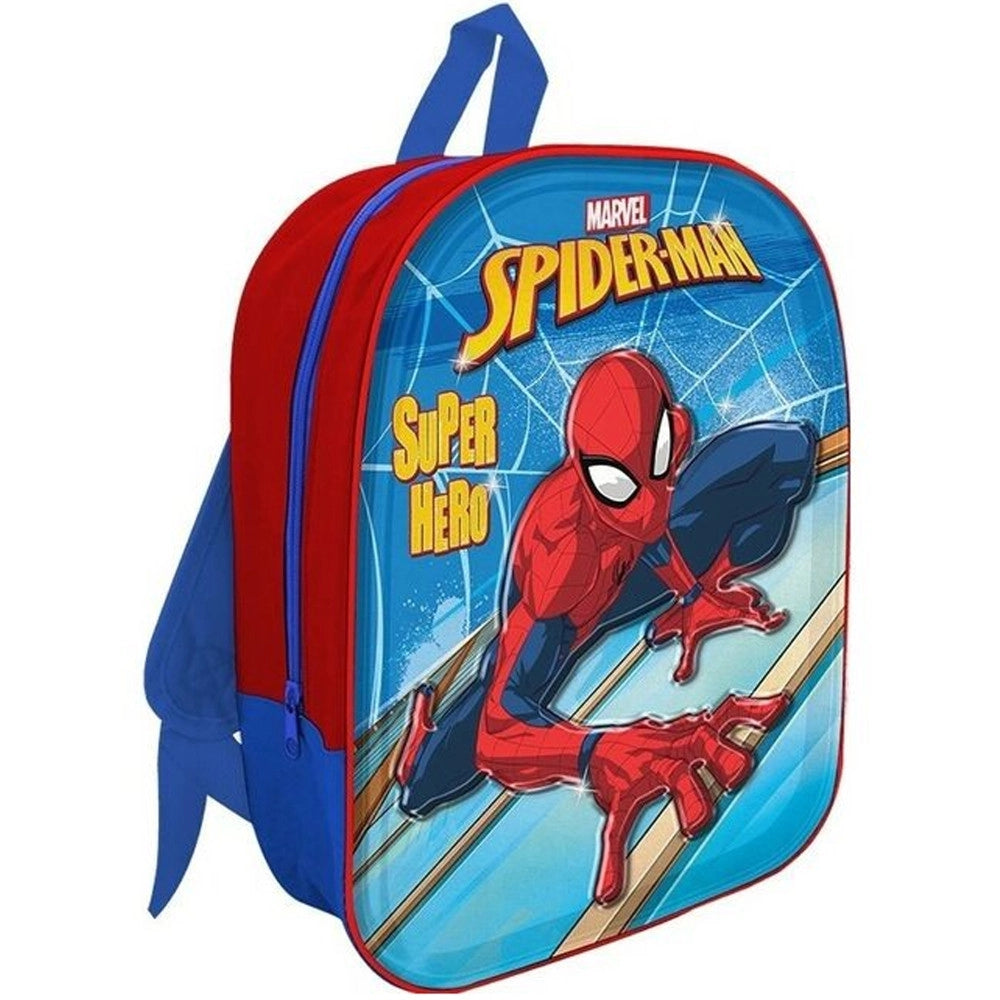 Trade Shop - Zainetto Superman Stampa Rilievo 3d Super Hero Bambini Scuola Asilo Elementari -