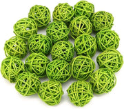 20 pezzi di decorazioni per parete con palline di rattan, illuminazione per la decorazione con uccelli da gabbia, georgette.