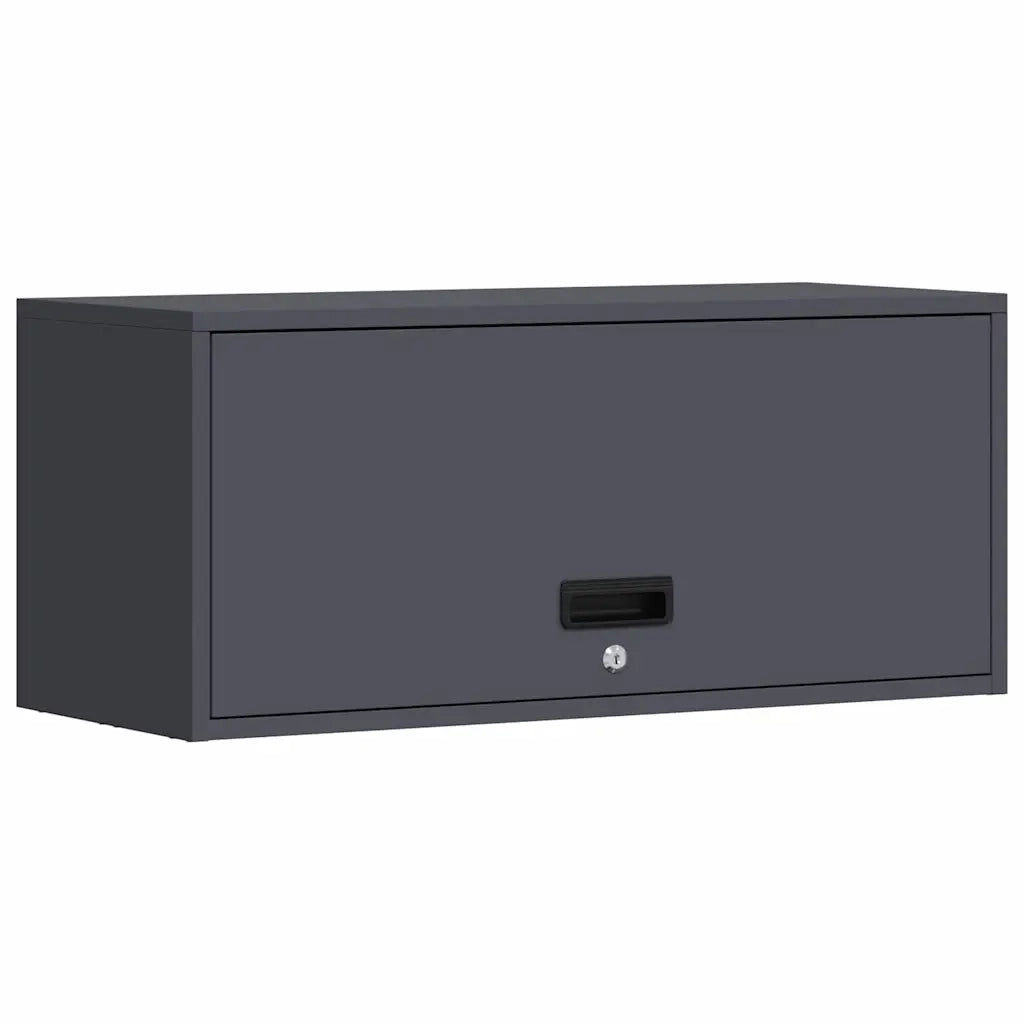 Armadio a muro per garage Antracite 80 x 33 x 35 cm