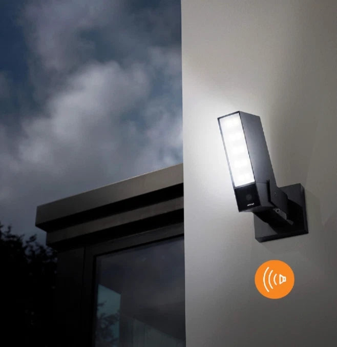 Netatmo, telecamera esterna intelligente con sirena - NOC-S-FR- Wi-Fi Nero