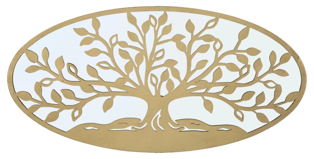Pannello decorativo albero della vita in specchio cm 120x2x60