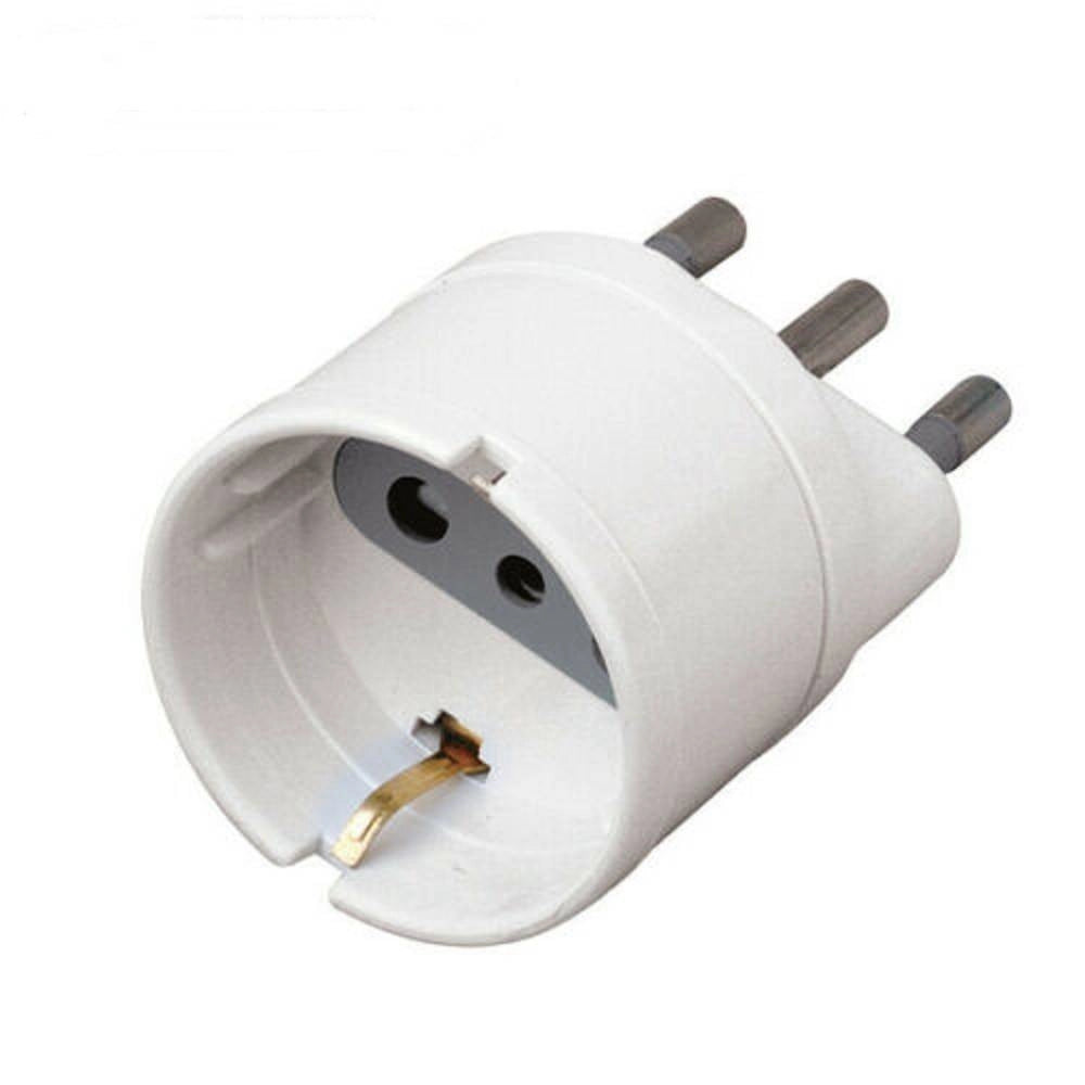 Trade Shop - Adattatore Riduttore Da Presa Shuko Tedesca A Spina Grande Da 16ampere Italiana -
