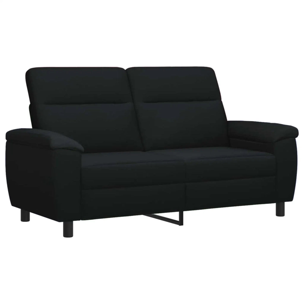 Set di divani 2 pcs Nero Tessuto 3430714