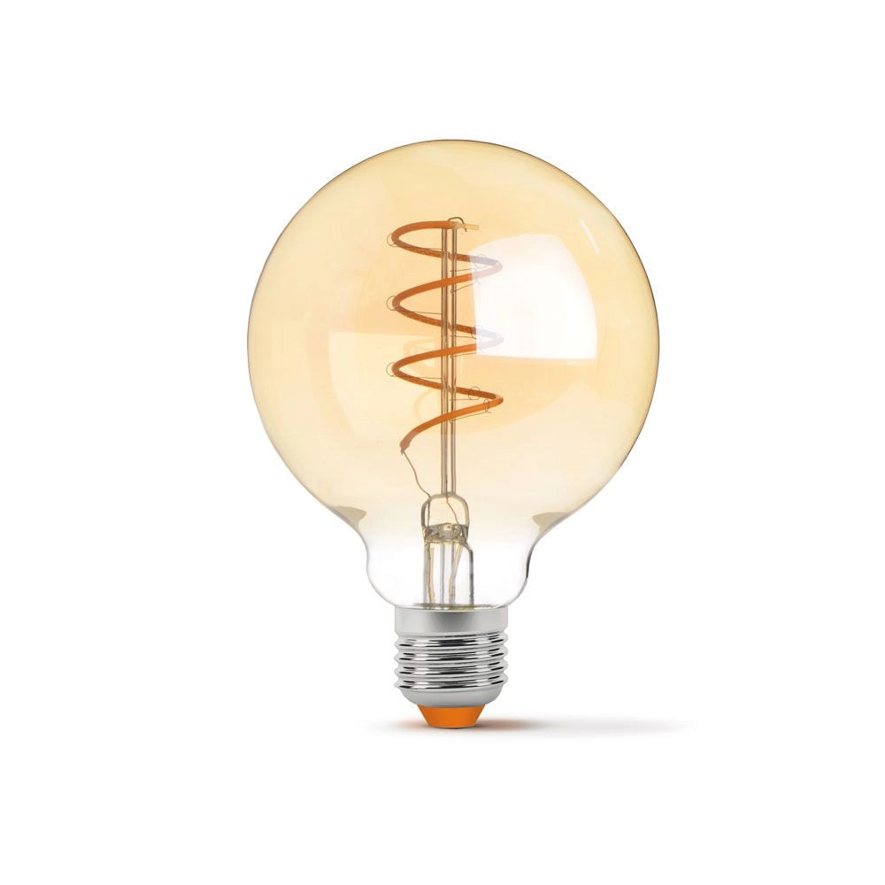 Lampadina LED filamento G95 4W E27 dimmer 2200K Videx