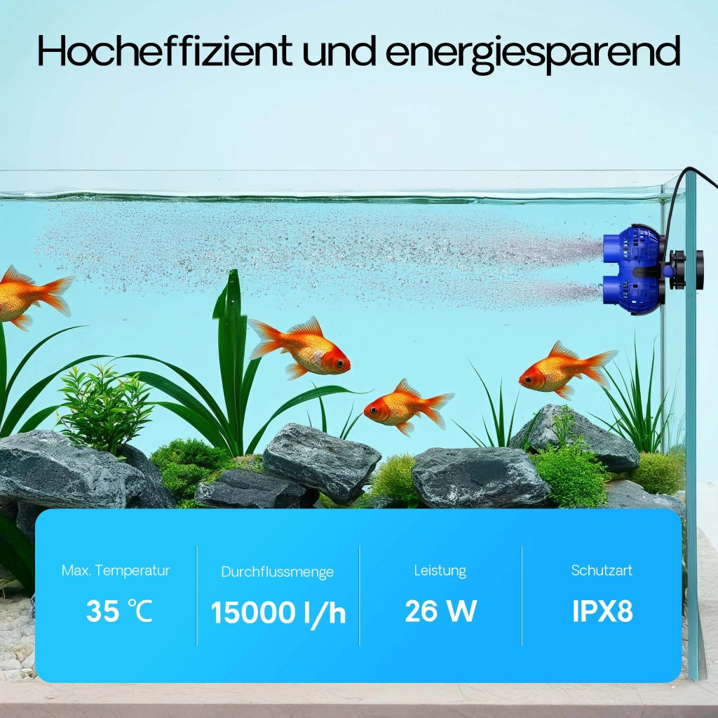 JVP-232 Pompa di movimento doppia 15000l/h 26W, orientabile con supporto magnetico