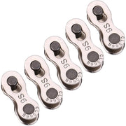Connesioni per catena per bicicletta - Elevato livello di qualità - Ideale per biciclette 8/9/10 velocità - Duraturo e resistente - Adatto per biciclette - 5 paia di connettori...