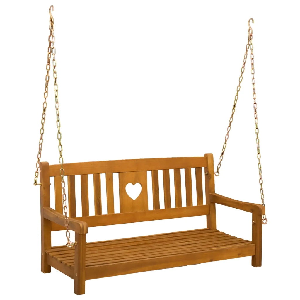 Panchina Altalena da Giardino Naturale 110 x 56 x 58 cm 42028093