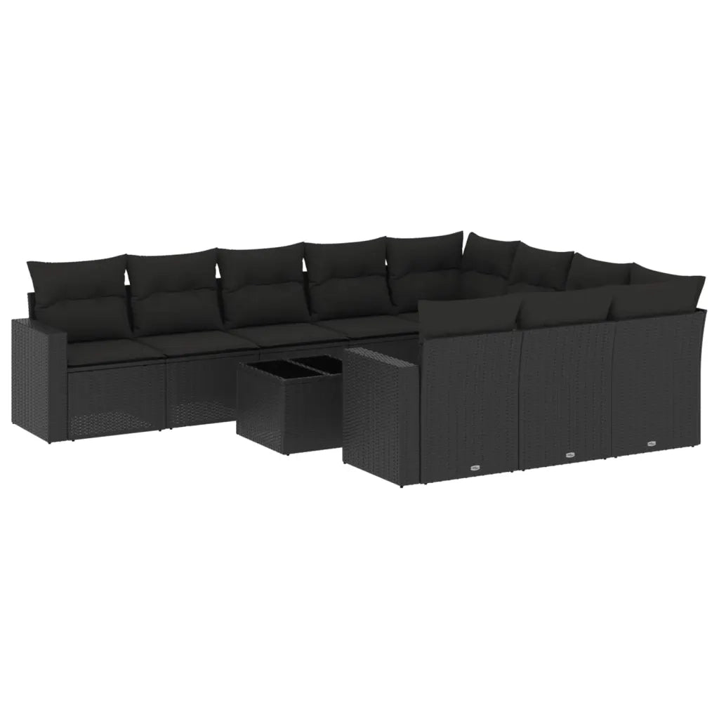 Set Divani da Giardino 11 pz con Cuscini in Polyrattan Nerocod mxl 114342