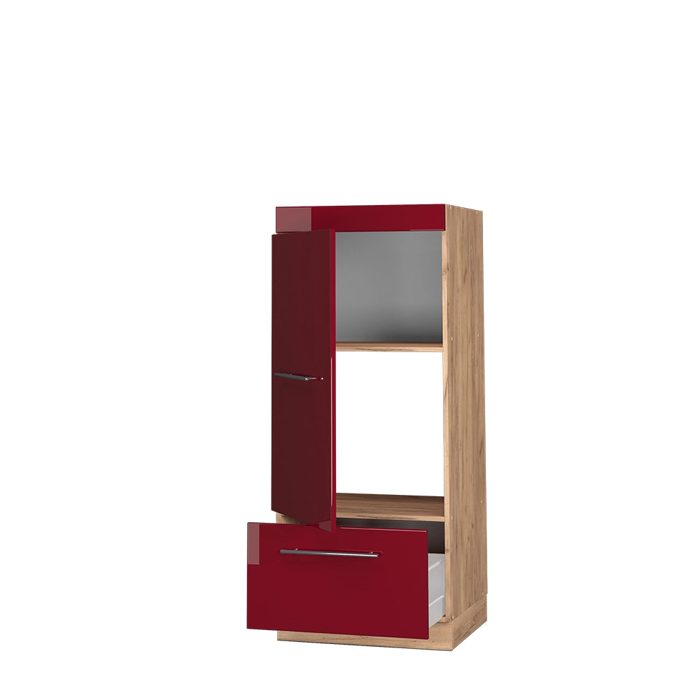 Vicco Set mobili bagno Rosso bordeaux lucido 60 cm