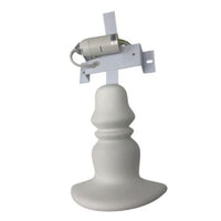 Applique lampada da parete in gesso a forma lume verniciabile attacco E14