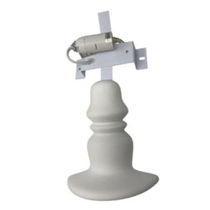 Applique lampada da parete in gesso a forma lume verniciabile attacco E14