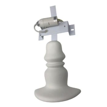 Applique lampada da parete in gesso a forma lume verniciabile attacco E14