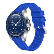 Cinturino orologio 20mm/22mm con estremità curve - Cinturino orologio in silicone - Sostituzione orologio sport - Compatibile con orologi universali - Leggero e duraturo - Cinturino orologio