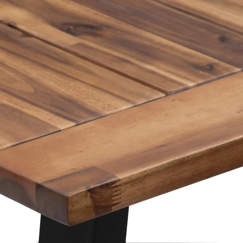 Tavolo da Pranzo | Tavolo da cucina in Legno Massello di Acacia 180x90 cm