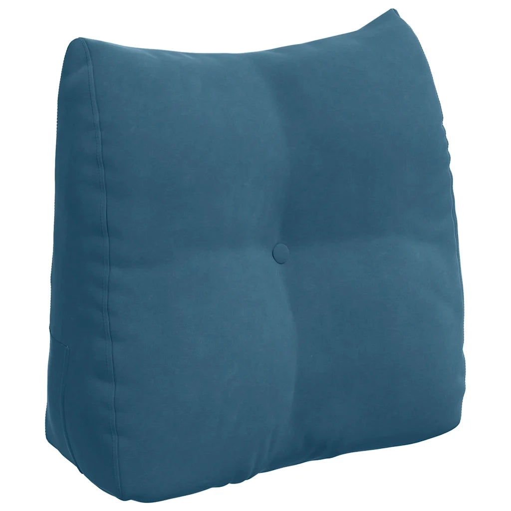 Cuscino per Schiena Blu 45 x 24 x 50 cm Velluto