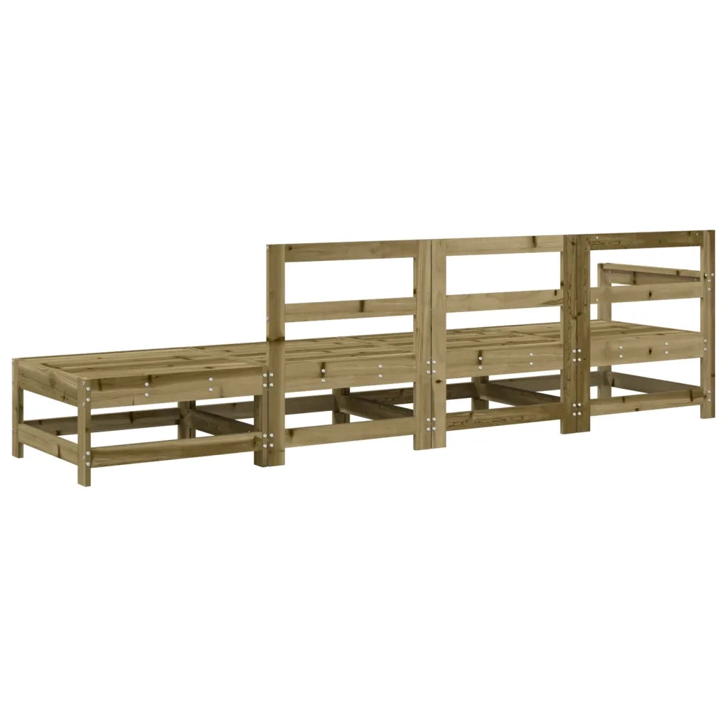 Set Salotto da Giardino 4 pz in Legno Impregnato di Pino 825540