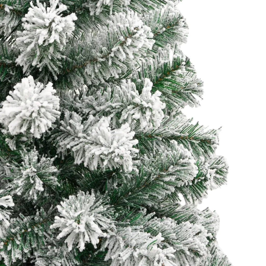 Albero Natale | Decorazioni natalizie Artificiale Incernierato con Neve Fioccata 210 cm