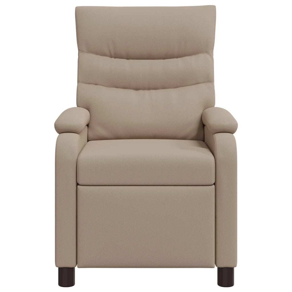 Divano Sedia-Poltrona reclinabile Cappuccino Similpelle 117166