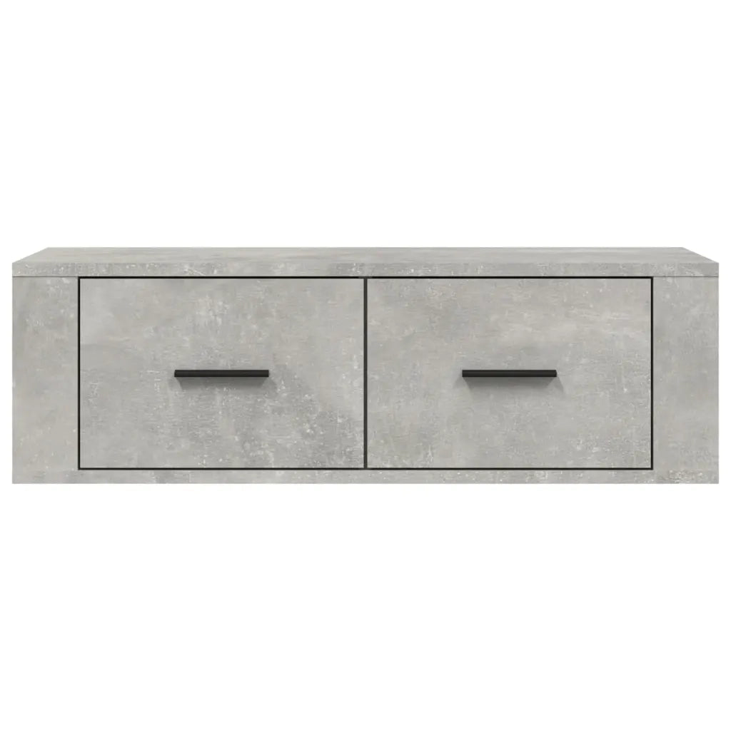 Mobile TV Pensile Grigio Cemento 80x36x25 cm Legno Multistrato 816836