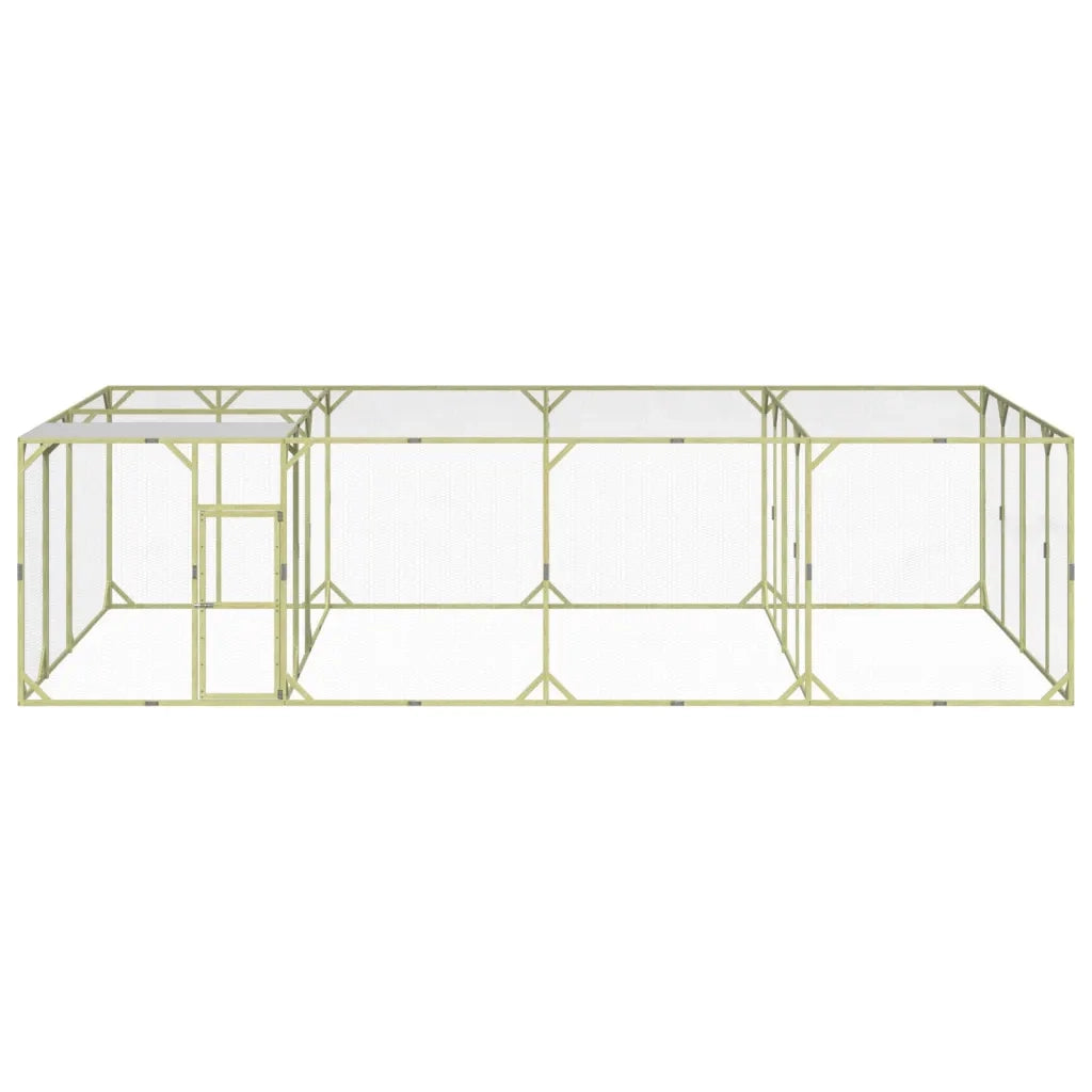 Pollaio 800x400x200 cm Legno Massello di Pino Impregnato cod mxl 48211