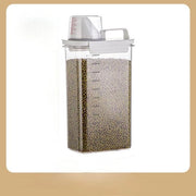 Contenitore di riserva chiuso da 2300 ml, con funzioni multiple, impermeabile agli insetti e all'umidità, adatto per contenitori di cibo per gatti e cani, contenitori di cucina, cereali, 13*30*8cm - trasparente - 2300ml