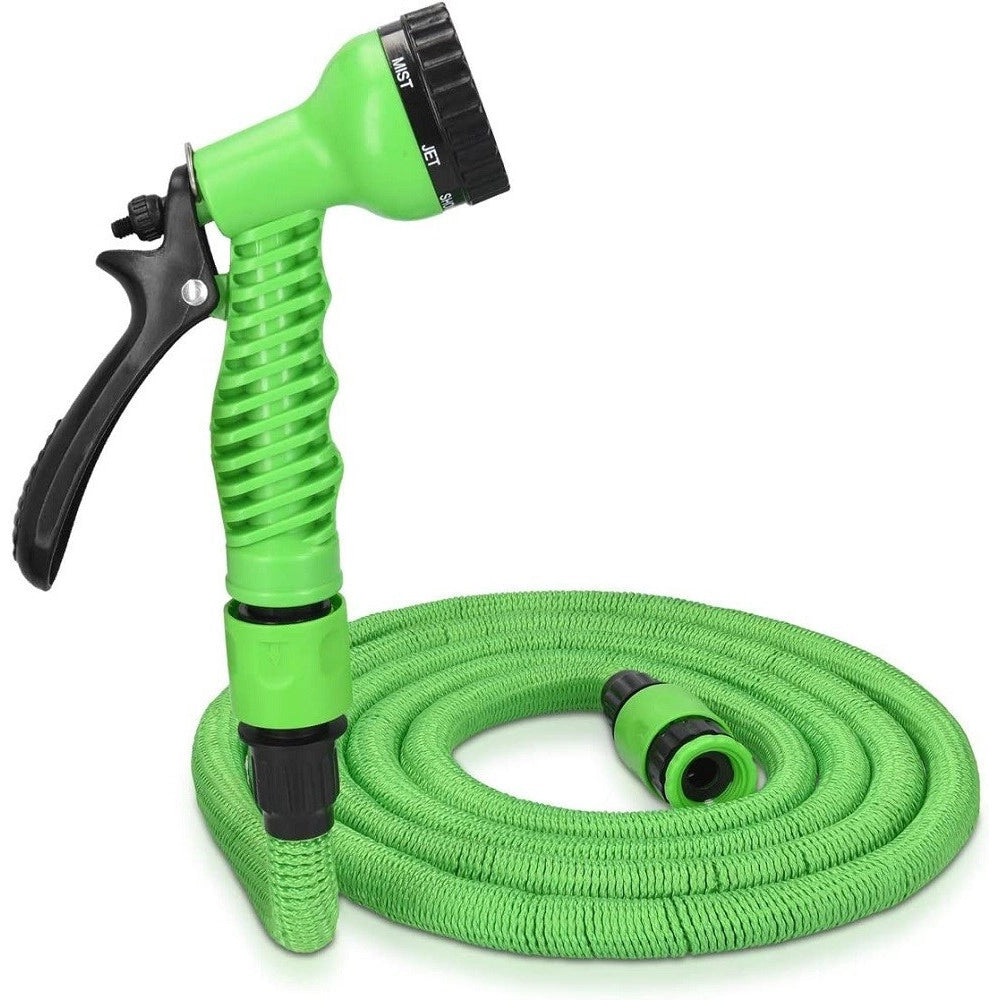 Trade Shop - Tubo Estensibile Giardino 2,5-7,5 Mt Pistola 7 Funzioni Per Irrigazione 9369405 -