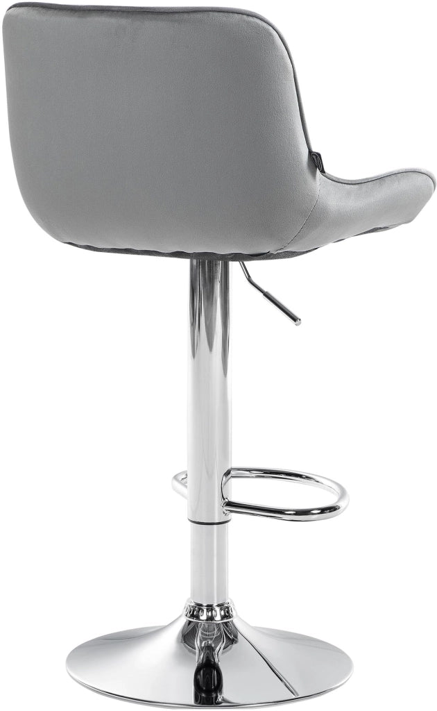 Barhocker Vonore Samt chrom