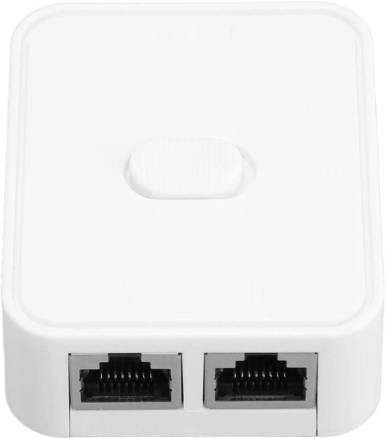 Switch di rete Gigabit - 2 porte 10/100/1000 Mbps - Estensione PoE - Materiale plastico - Divisore di rete RJ45 - Compatibile con PC desktop e laptop