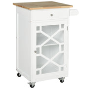 Carrello da cucina con cassetto e ripiano ¨C zephmum ¨C bianco