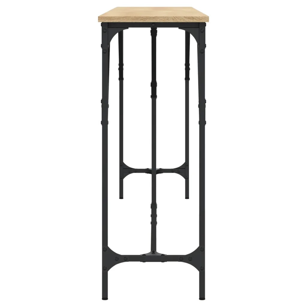 Tavolo Consolle | Tavolo d'Ingresso Rovere Sonoma 200x29x75 cm in Legno Multistrato