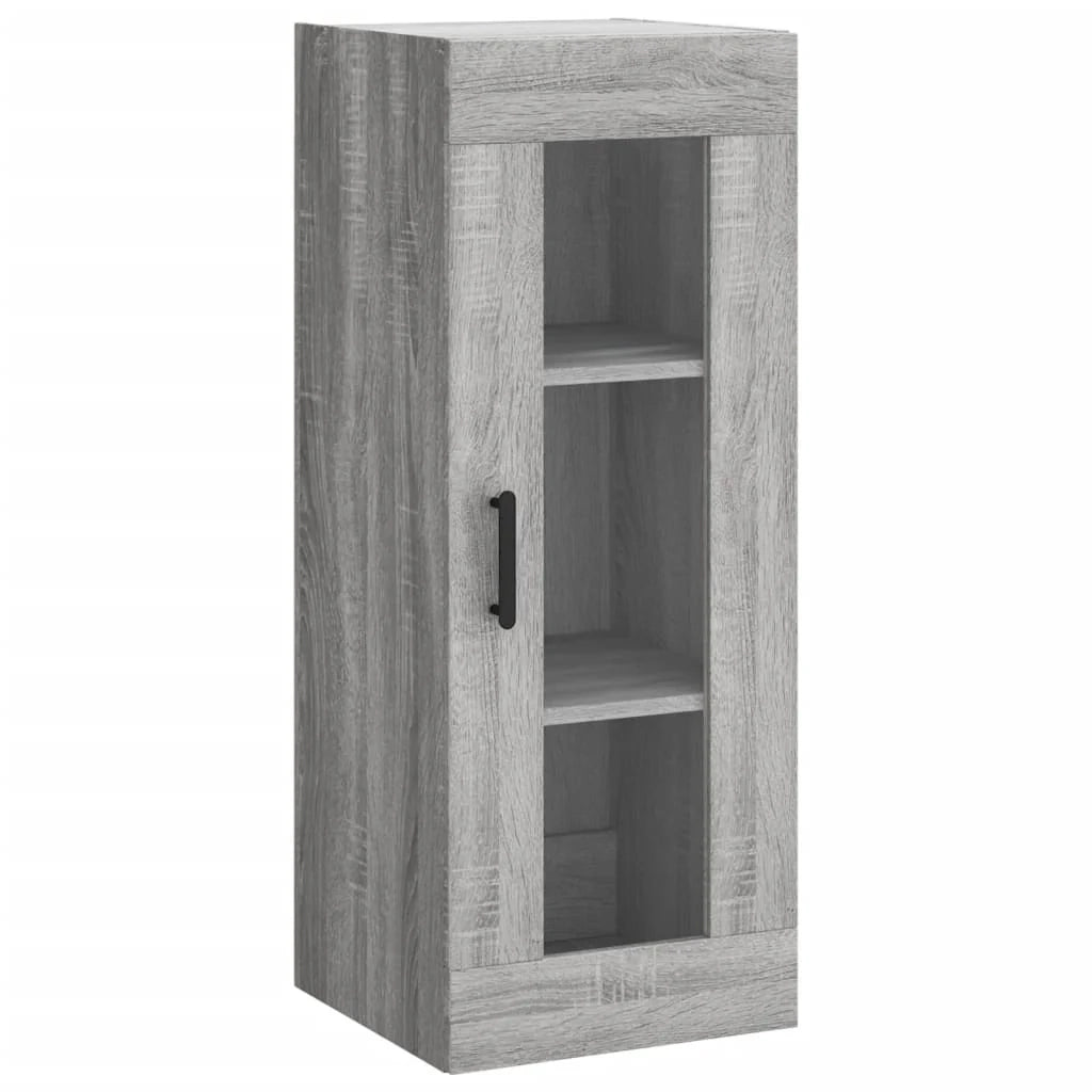 Buffet credenza cassettiera armadio mobile contenitore organizer cucina soggiorno salotto rovere Sonoma alto 34,5 x 34 x 180 cm legno ingegnerizzato grigio 02_0035260