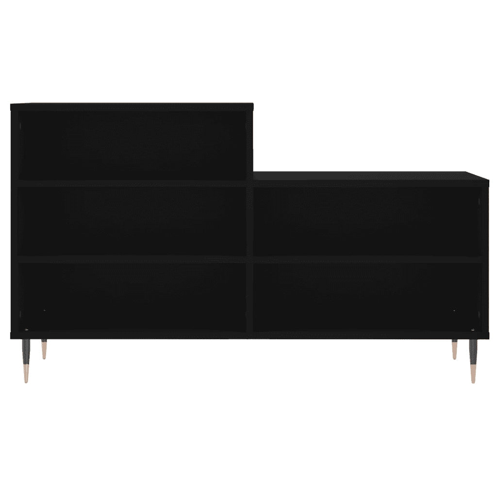 Scarpiera Nera 102x36x60 cm in Legno Multistrato 831381