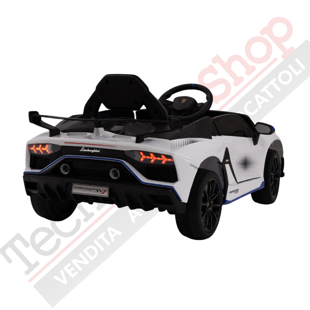 Tecnobike Shop - Auto Elettrica Per Bambini Lamborghini Svj Small 12V-Bianco