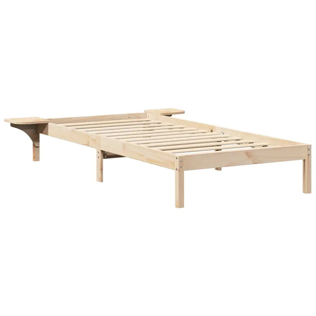 Struttura del letto Naturale 90 x 200 cm Pino massello 873205