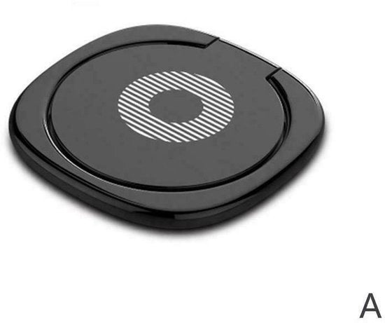 Supporto cellulare universale giroscopico a 360 gradi con impugnatura rotativa e vistosa maniglia ultradisegno in USS nero
