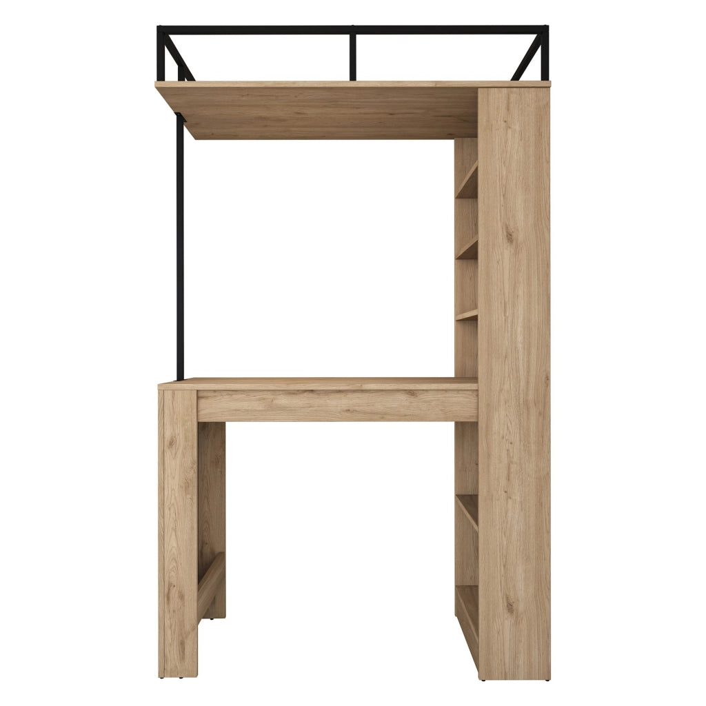 Ezzelini, Tavolo Fisso 2 Posti, 120x56x199h cm Marrone Rovere