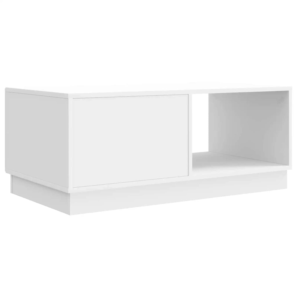 Tavolino da salotto Bianco Lucido 90 x 50 x 37 cm 895419