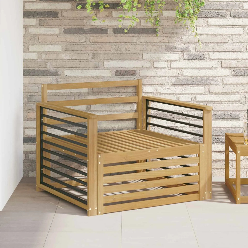 Divano da esterno Legno di Acacia Massello Bianco