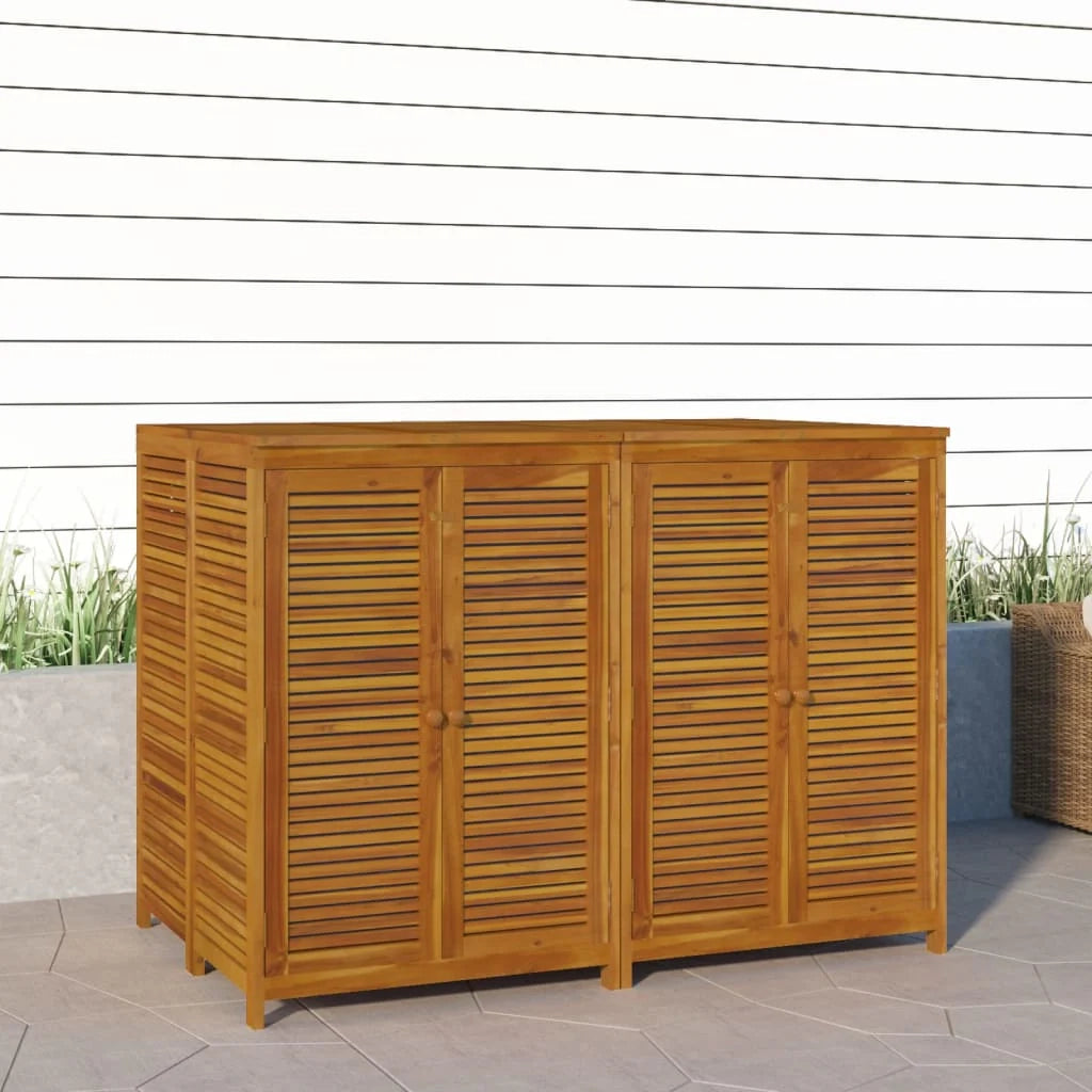 Baule/contenitore da giardino 140 x 87 x 104 cm legno massello di acacia 02_0013007