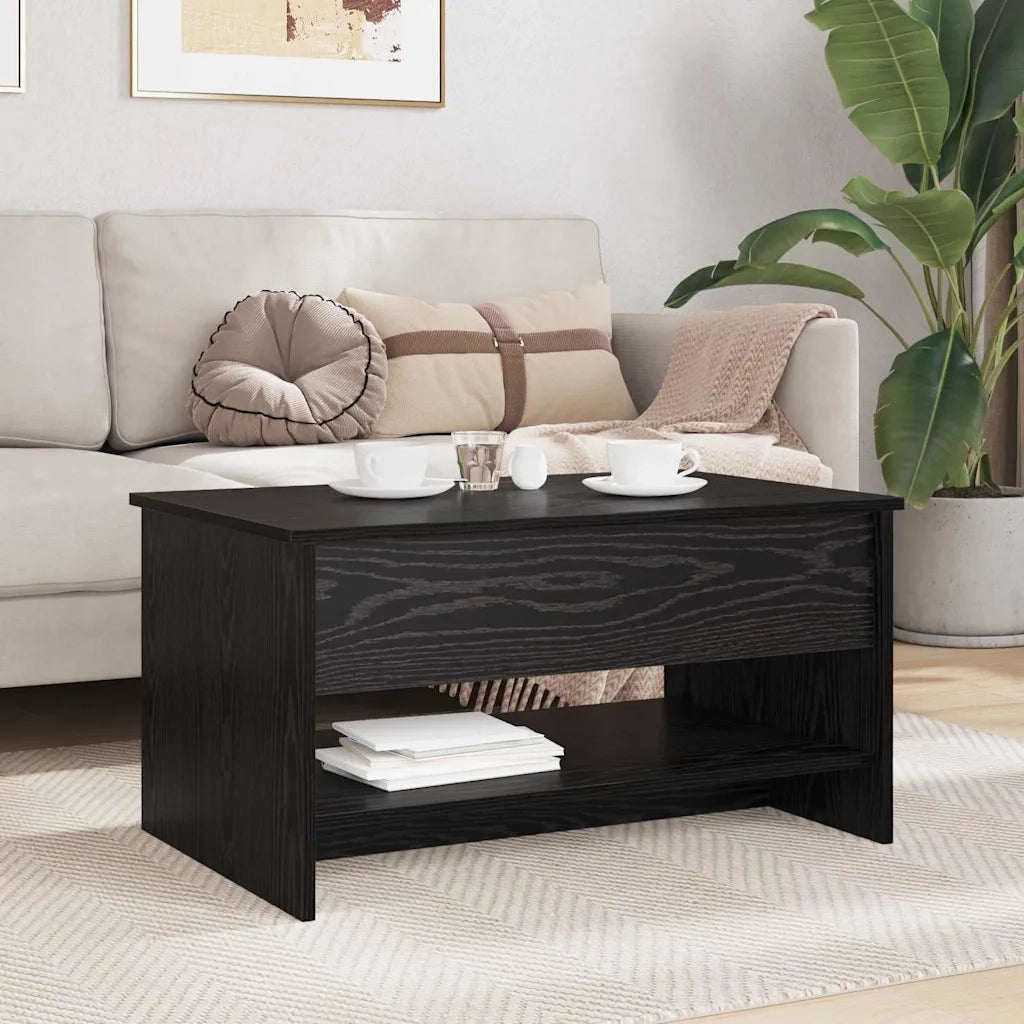 Tavolino da salotto Rovere Nero 80 x 50,5 x 41,5 cm