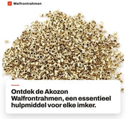 Kit di allevamento api con telaio di metallo - 1000 pezzi - occhielli - attrezzi per apicoltori - telaio a maglia di metallo - riduzione della schermatura di legno - essenziale per l'allevamento delle api - telaio per api