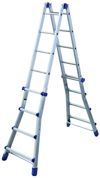 Facal SCALA TELESCOPICA IN ALLUMINIO BRIKOBLU Gradini NÂ°6+6 H max cm. 570