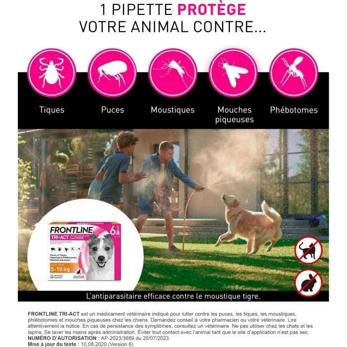 FRONTLINE TRI-ACT 5-10kg - 6 pipette