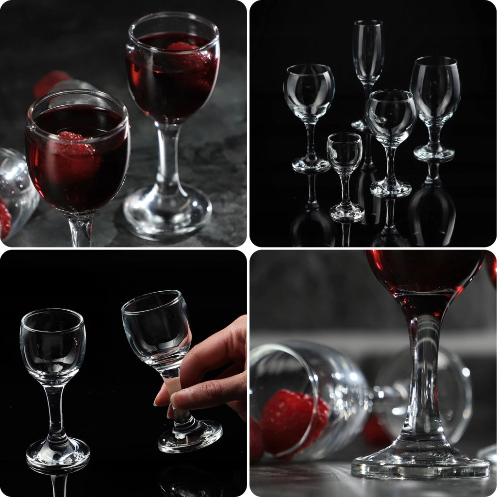 Set di 6 bicchieri KADAX da 55 ml per liquori, vodka e tinture.