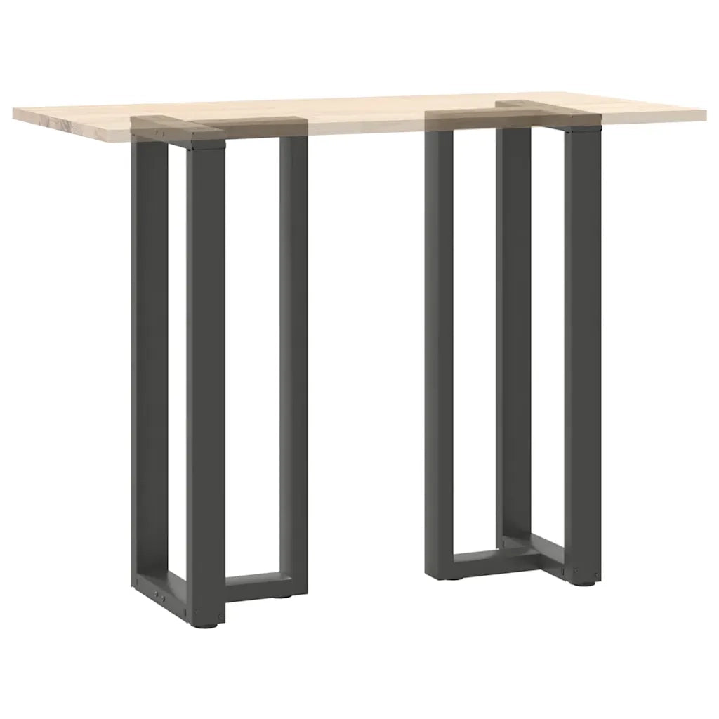 Gambe per tavolo da bar a forma di T 2 pz Antracite 40x35x(110-111) cm Acciaio 4013098