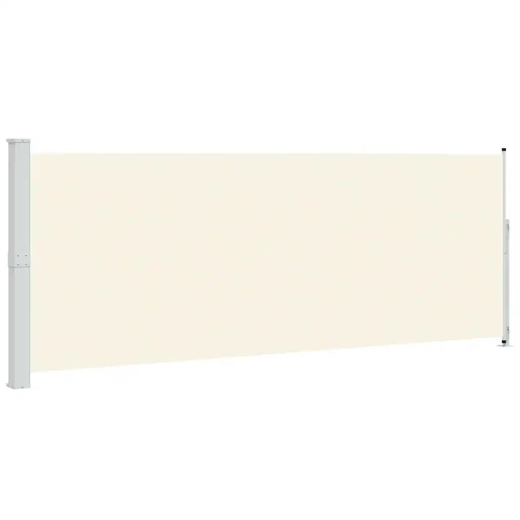 Tenda Laterale Retrattile per Patio 180x514 cm Crema 313406