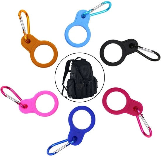 Set di Flesband in Silicone a 6 Colori - Beugeli Leggeri e Duratori - Incluso Carabiner - Per Escursionismo e Campeggio - Progettato per Risparmiare Spazio - Flesclip