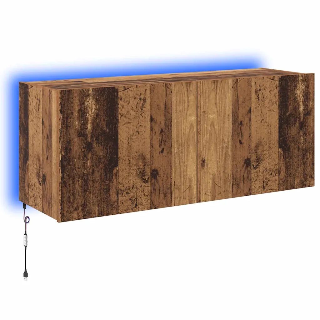 Mobile TV da parete-Mobile TV a Muro-Credenza TV Legno vecchio 100 x 35 x 41 cm